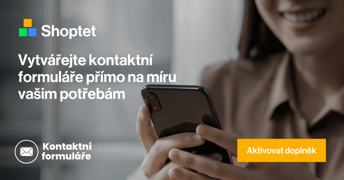 Kontaktní formuláře na míru v e-shopu na Shoptetu